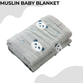 Baby Essential Multipurpose Blanket for Baby (Grey)